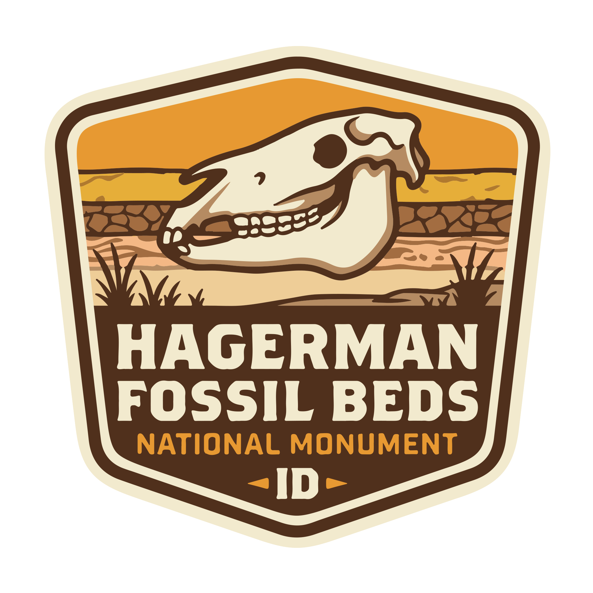 20408 - Ground Sloth Badge - Hagerman Fossil Beds National Monument