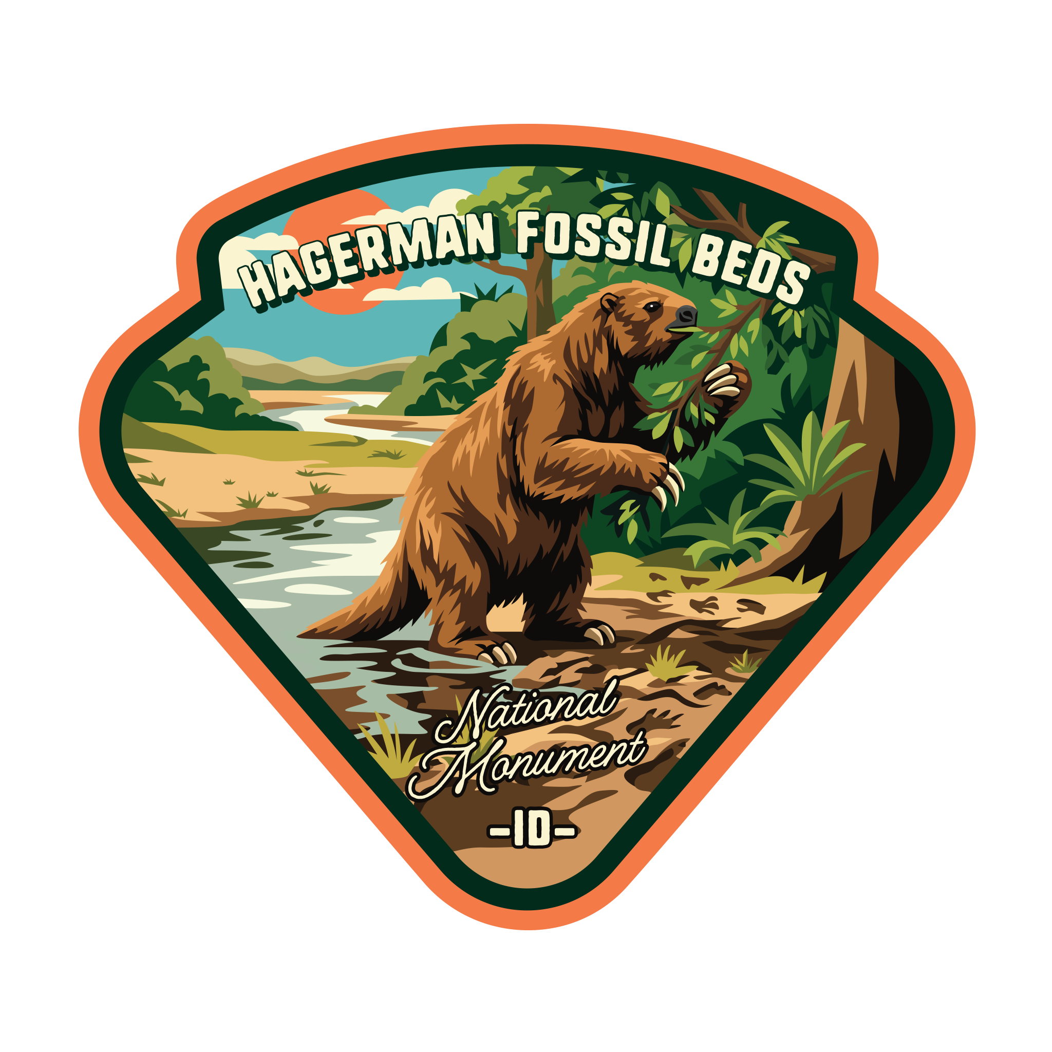 20413 - Ground Sloth Colors - Hagerman Fossil Beds National Monument