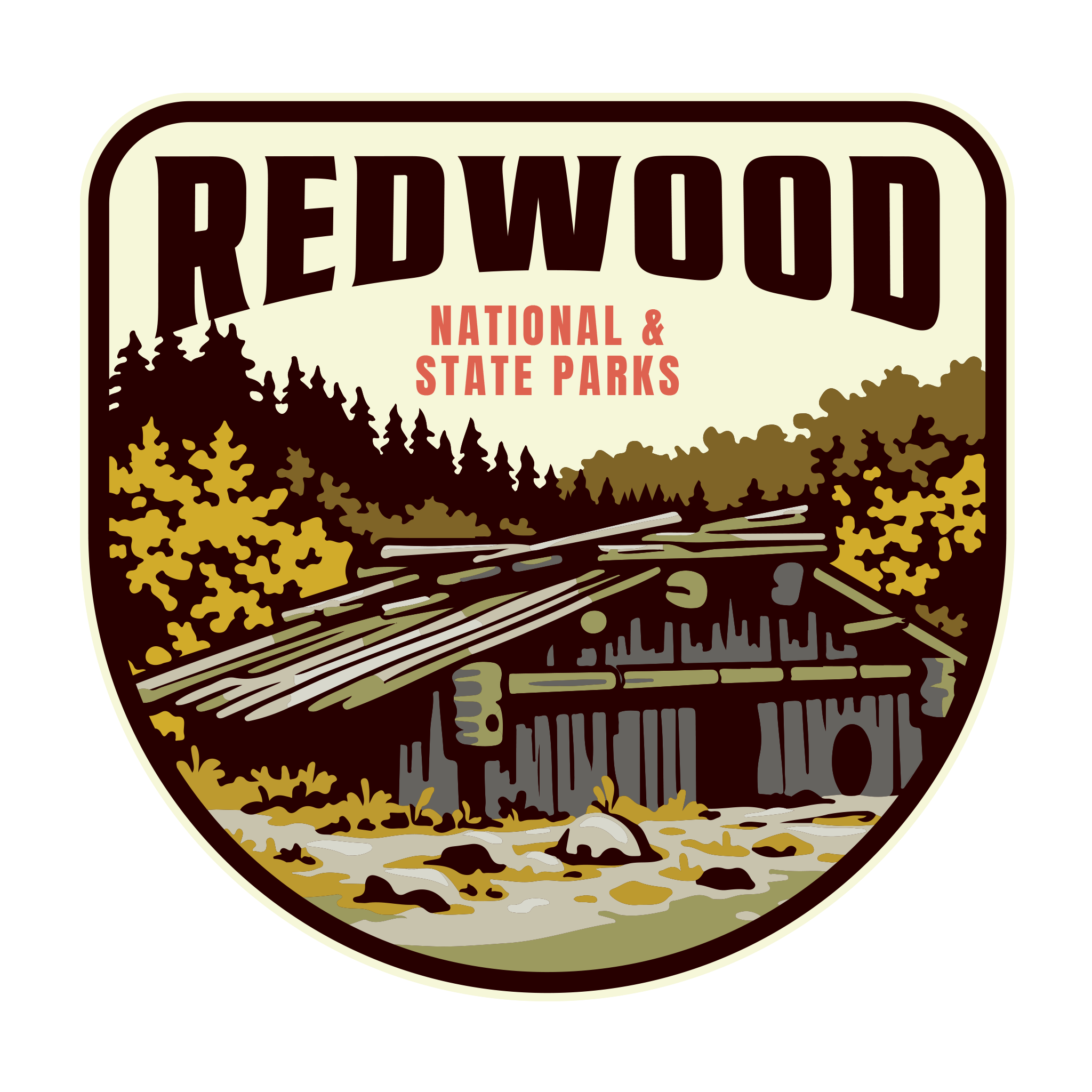 20422 - Cabin Hues - Redwood National and State Parks