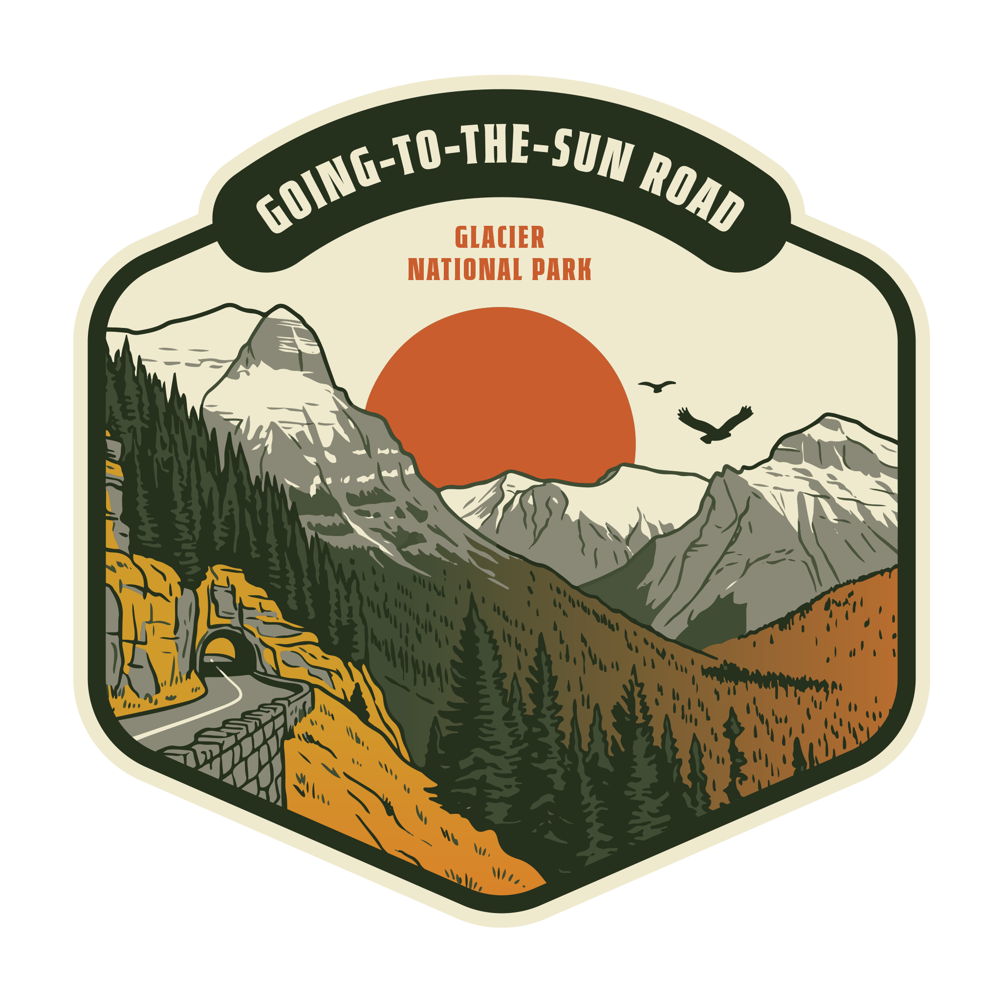 20437 - Vintage Hex - Glacier National Park Conservancy