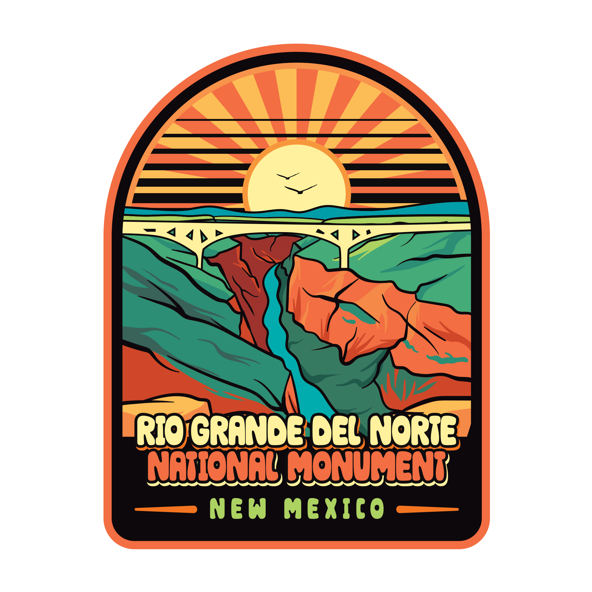 20453 - Retro Mesa Glow - Rio Grande Del Norte