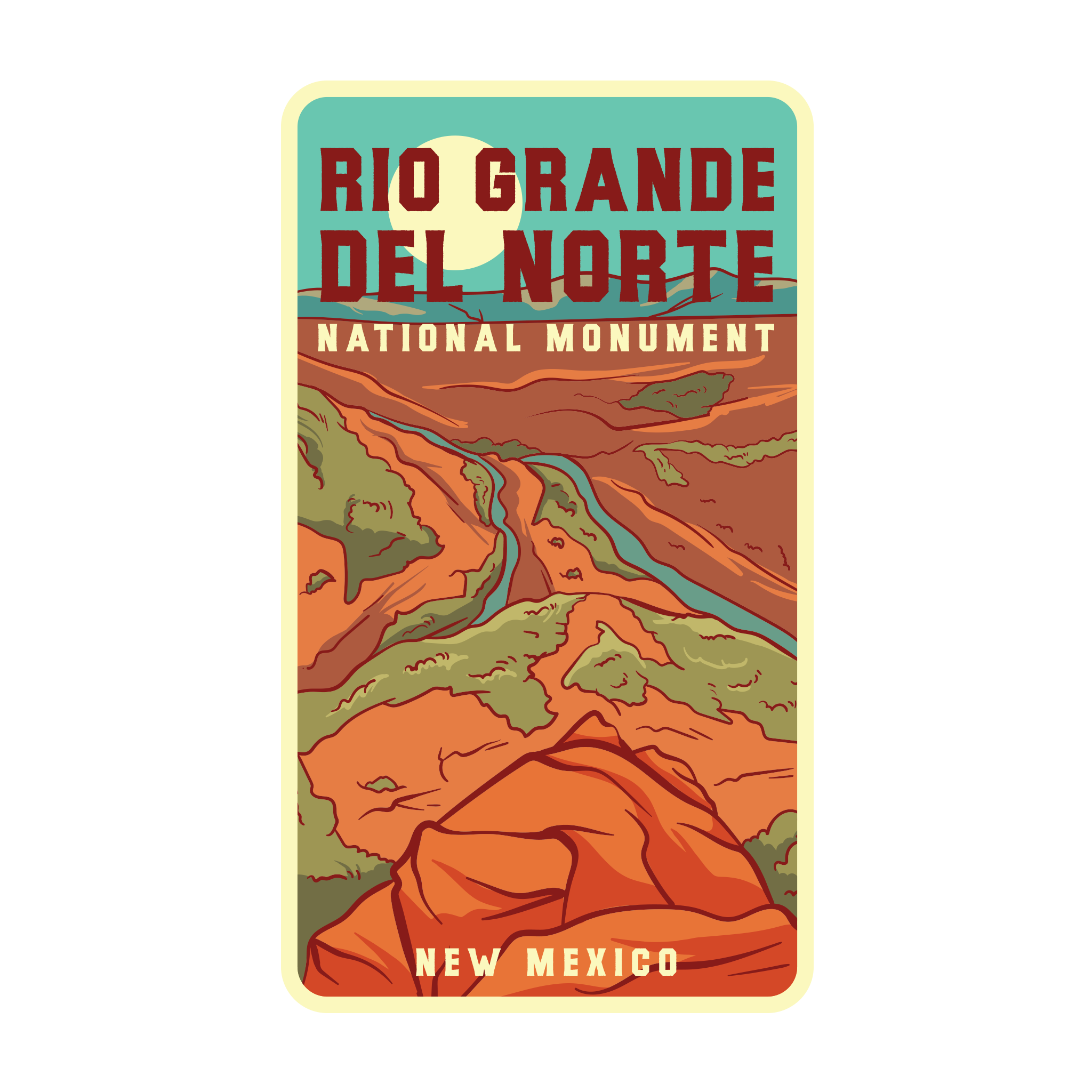 20495 - Rio Grande del Norte National Monument - Yellow Pastel