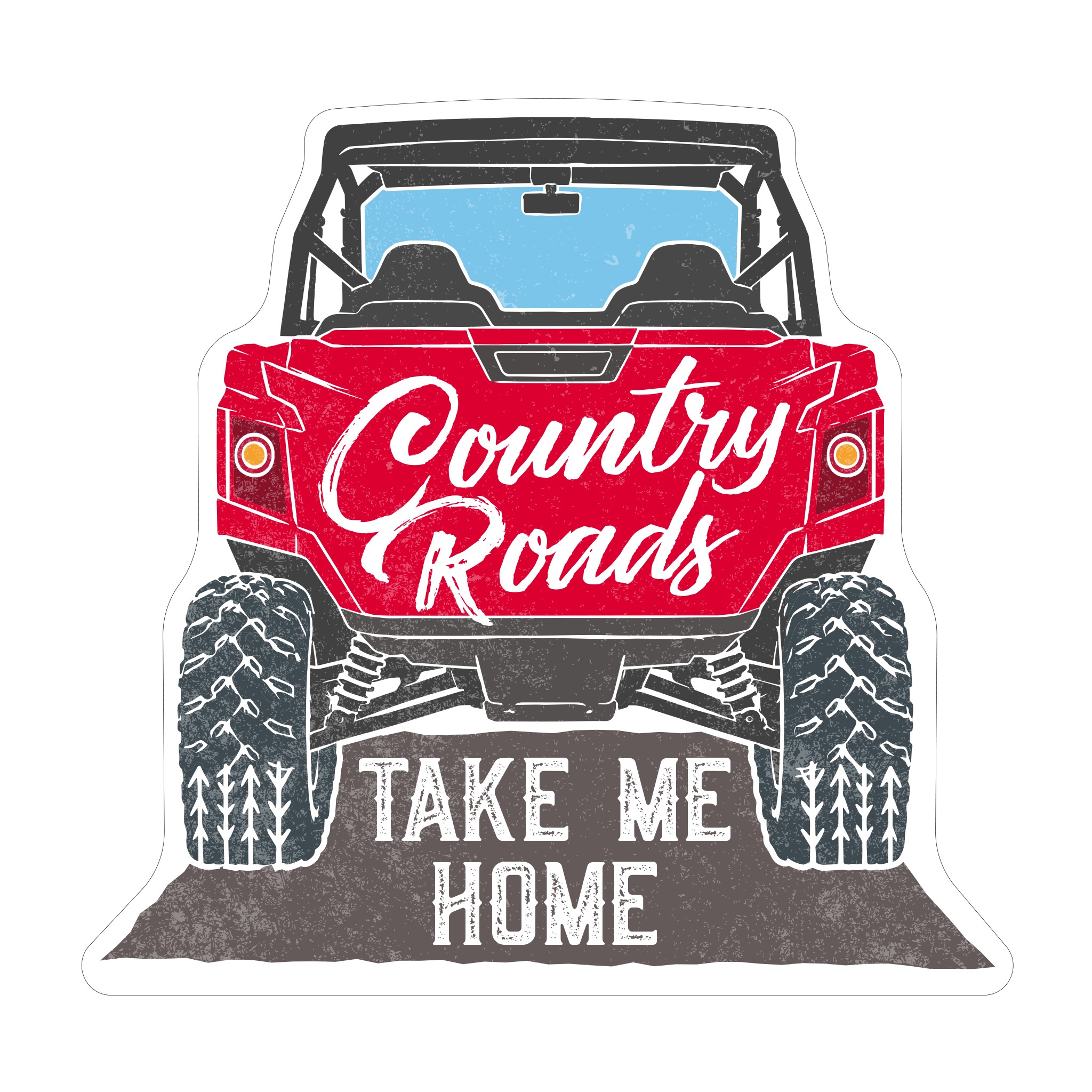 20542 - Sayings - Country Roads - Side By Side