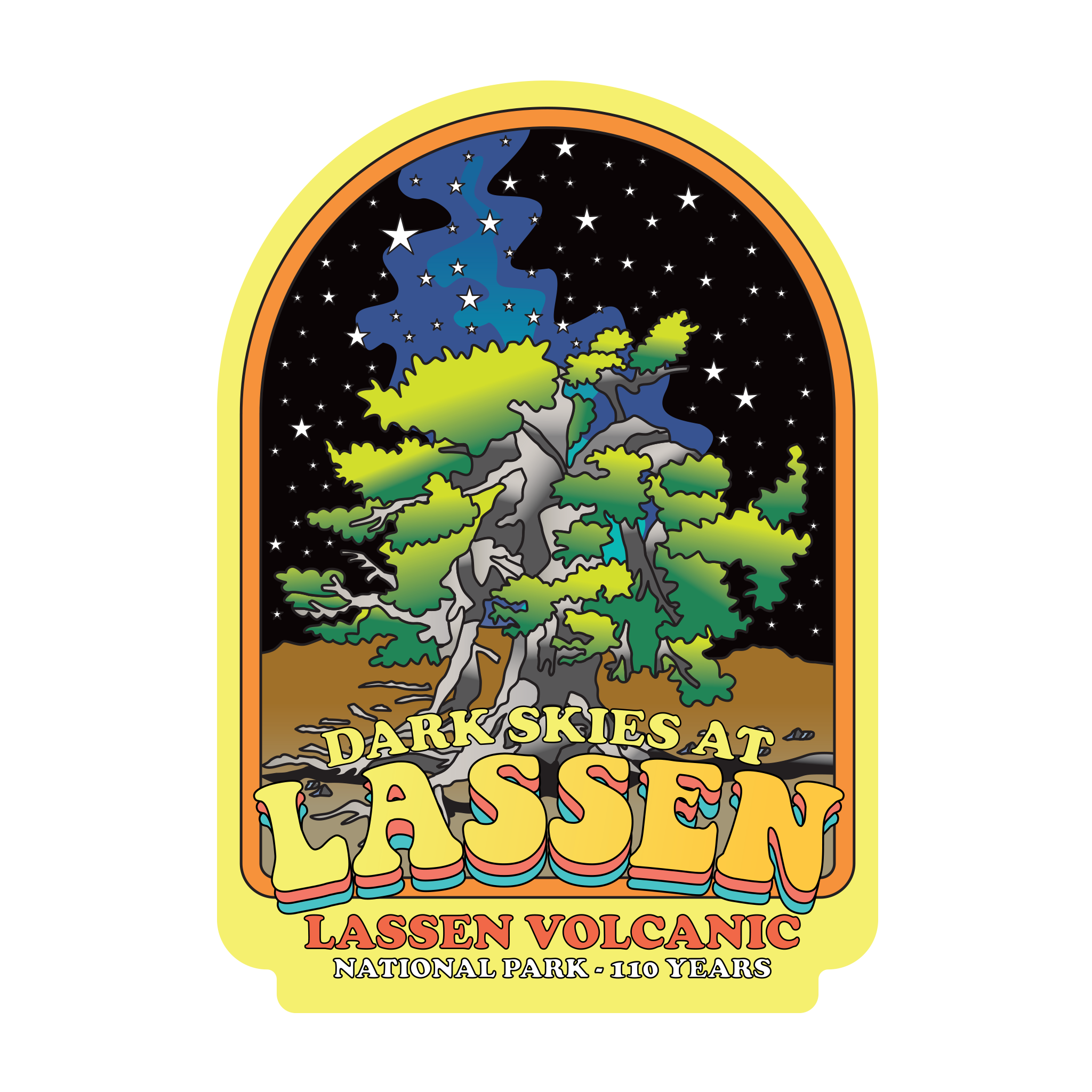20551 - Pastel Sunset - Lassen Volcanic - Night Sky