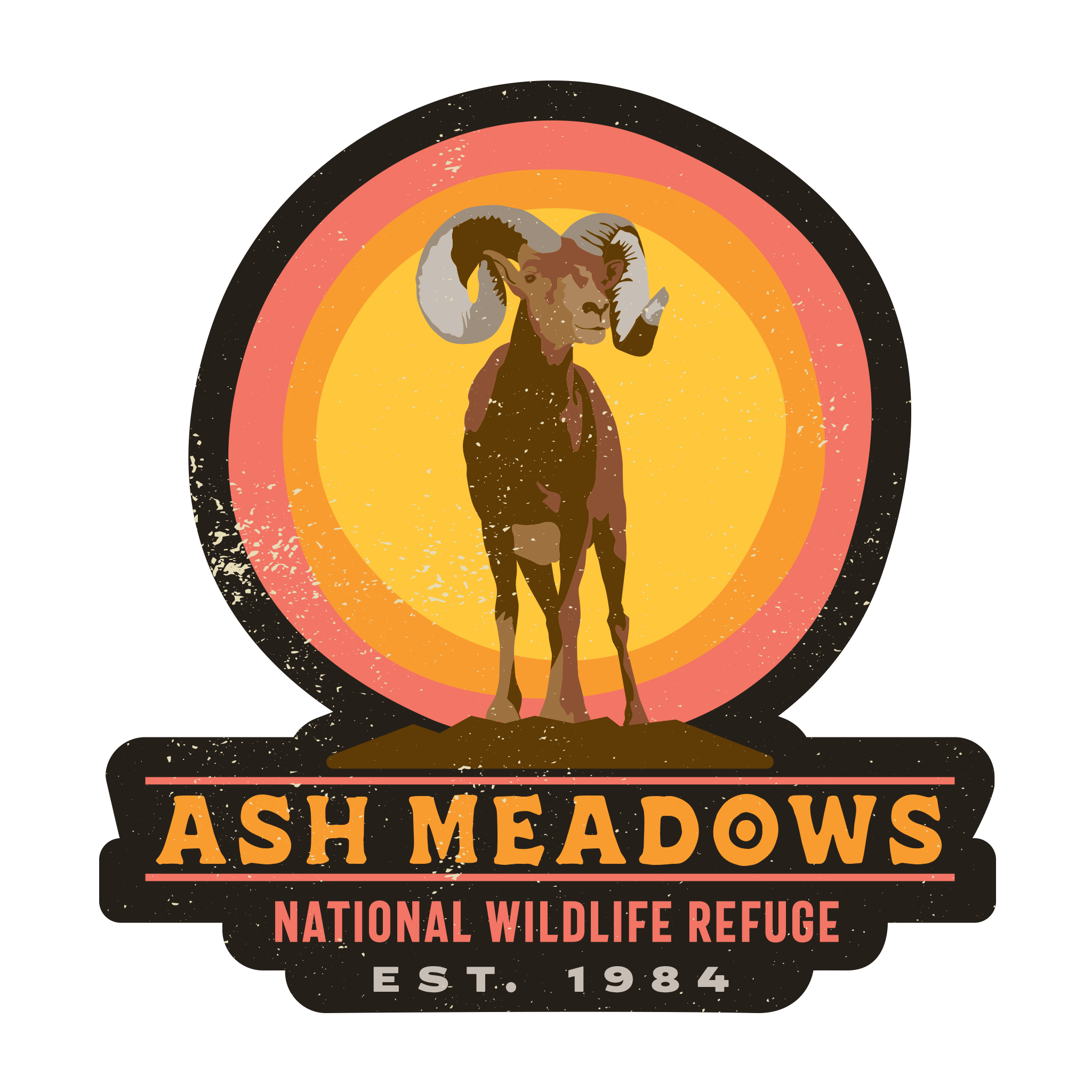20575 - Sun Aura Circles - Bighorn Sheep