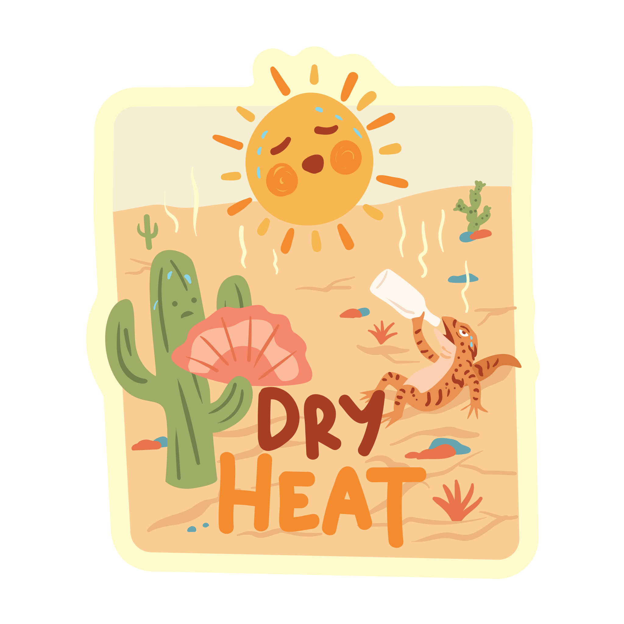 20673 - Cartoon No Outlines - Desert Dry Heat