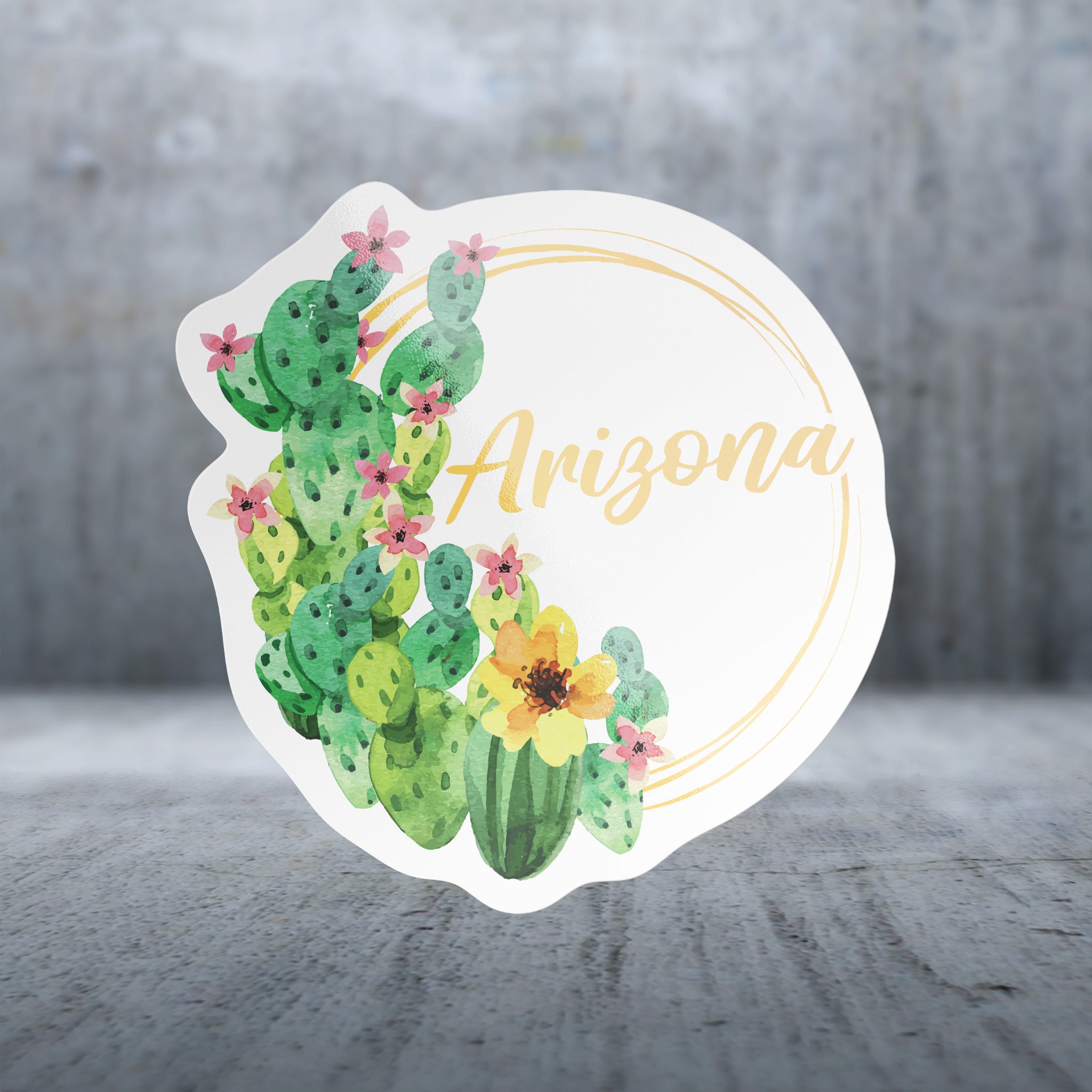 20683 - Watercolor Ring - Cactus Blooms
