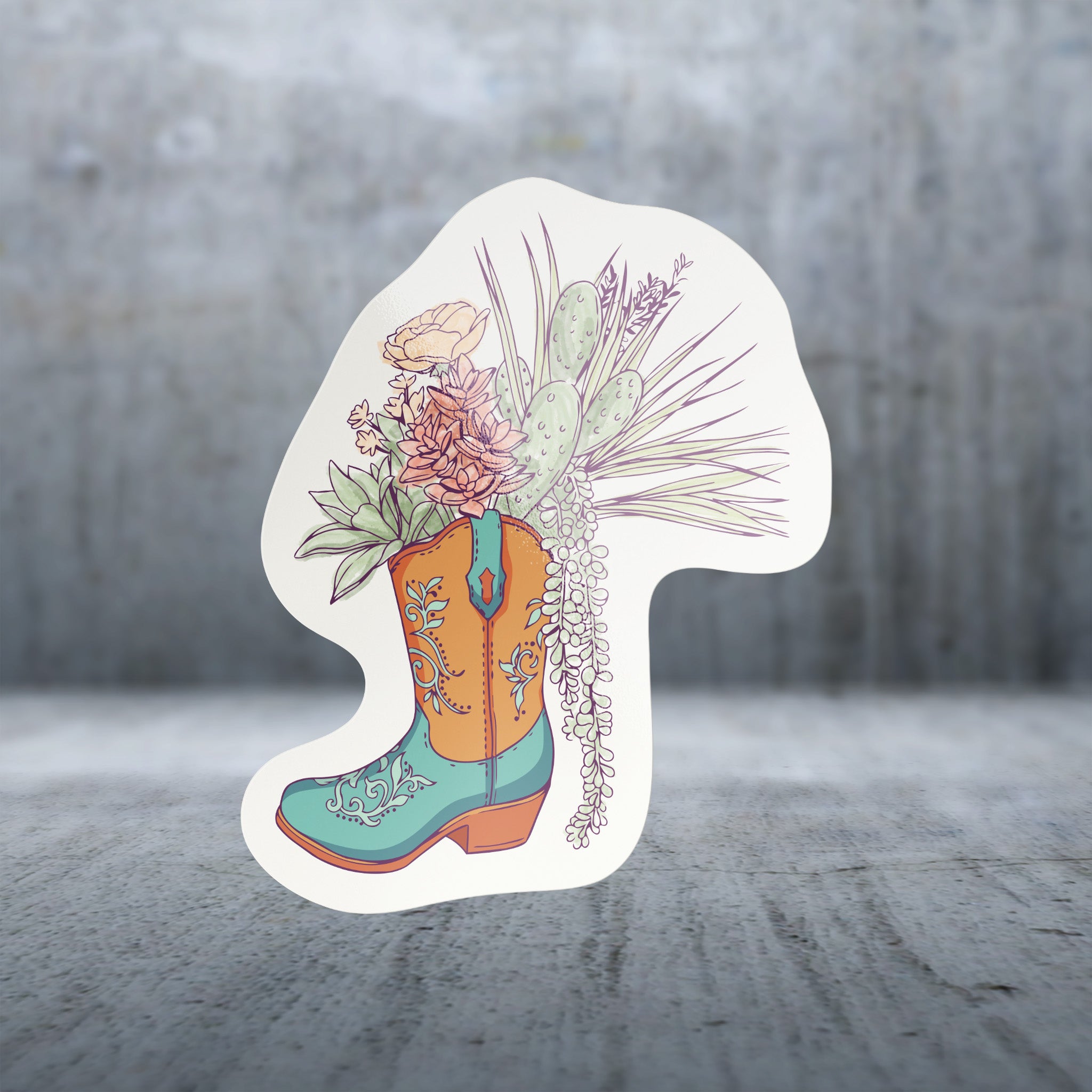20693 - Plants in Shoes - Cowboy Boot Succulents