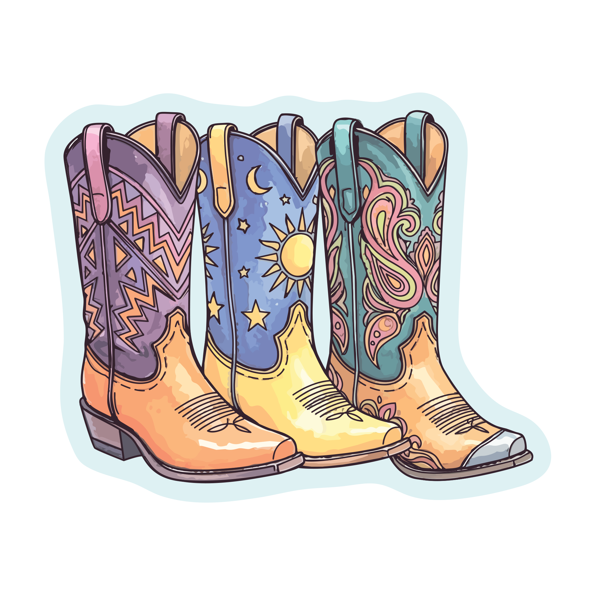 20696 - Color Variations - Cowboy Cowgirl Boots