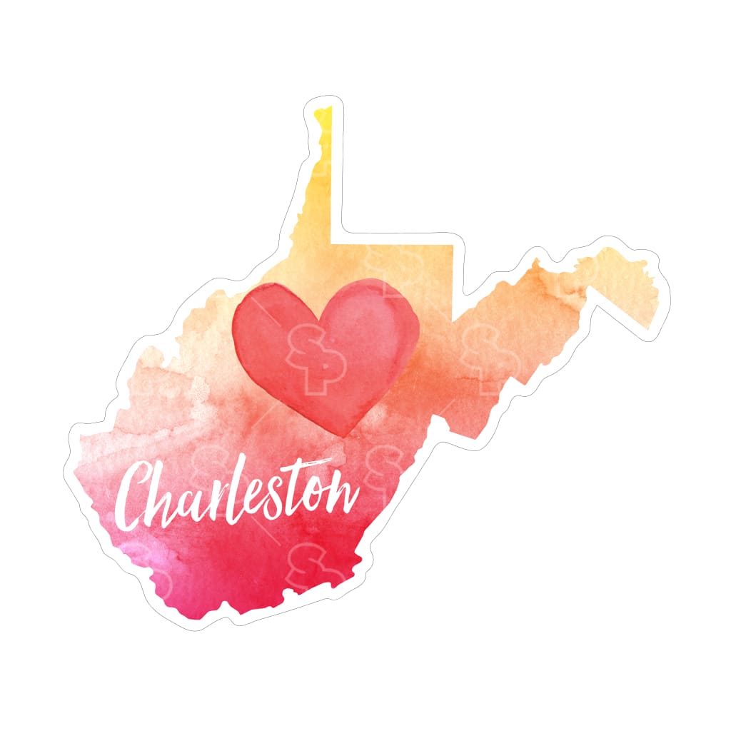 2707 - Watercolor Heart West Virginia