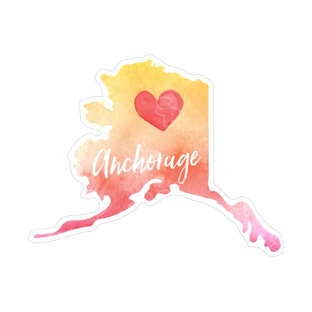 2738 - Watercolor Heart - Alaska
