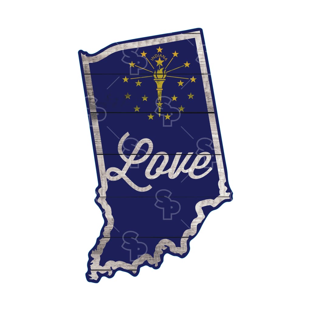 2824 - Love Flags Indiana