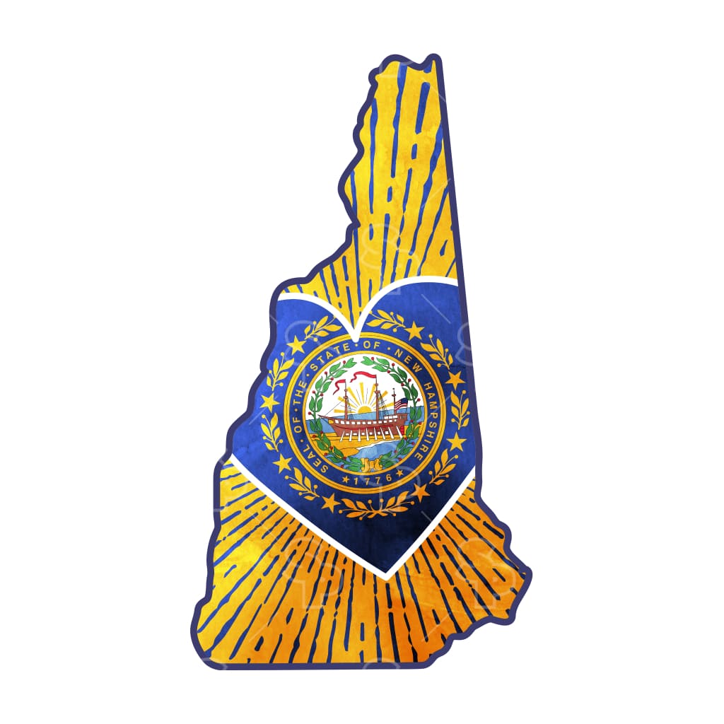 2997 - Heart Flag New Hampshire