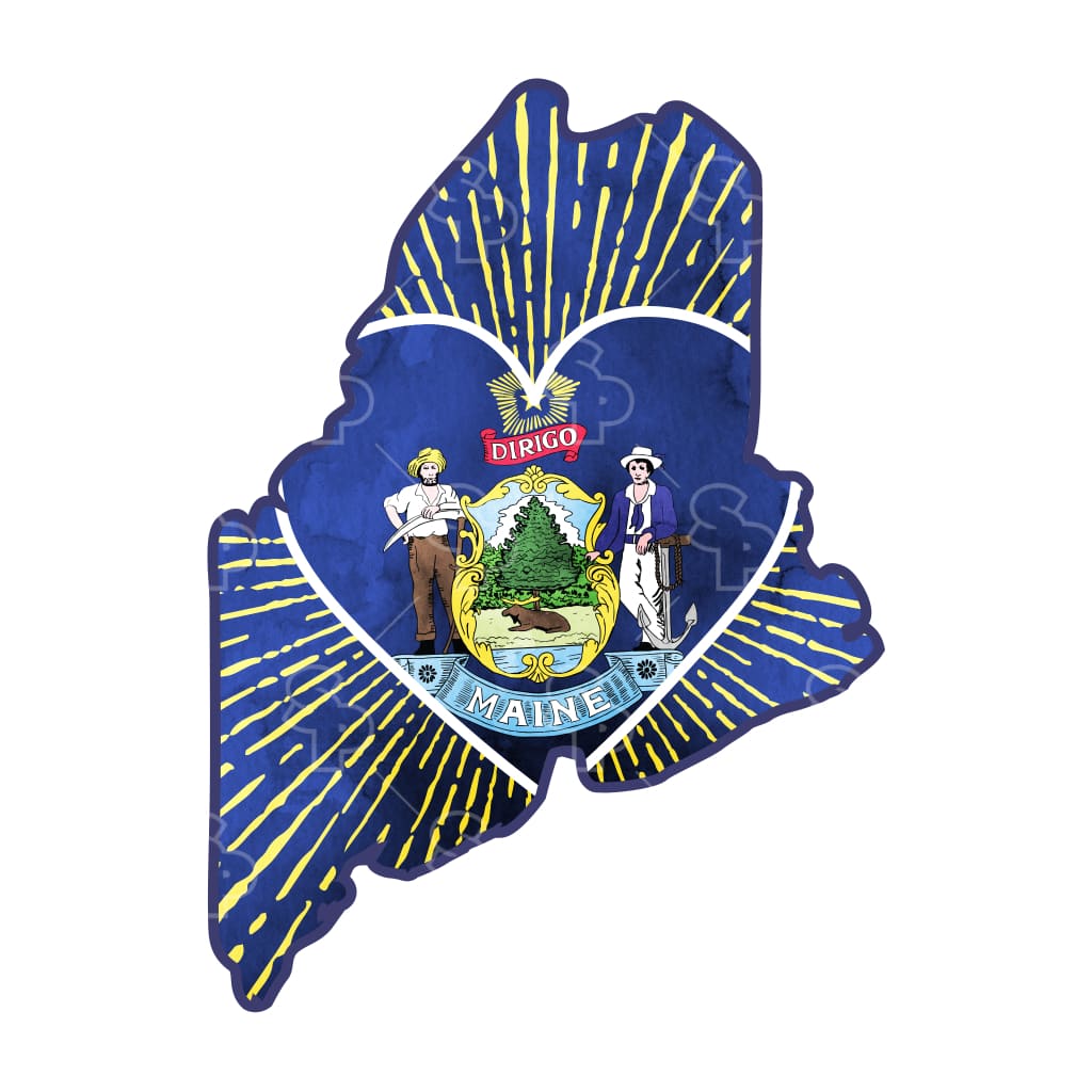 2998 - Heart Flag Maine