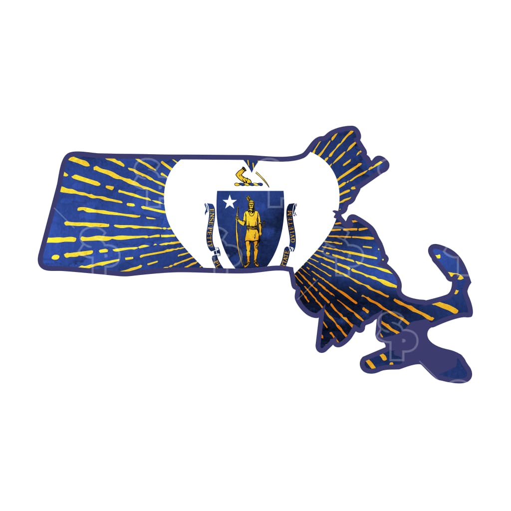 3006 - Heart Flag Massachusetts