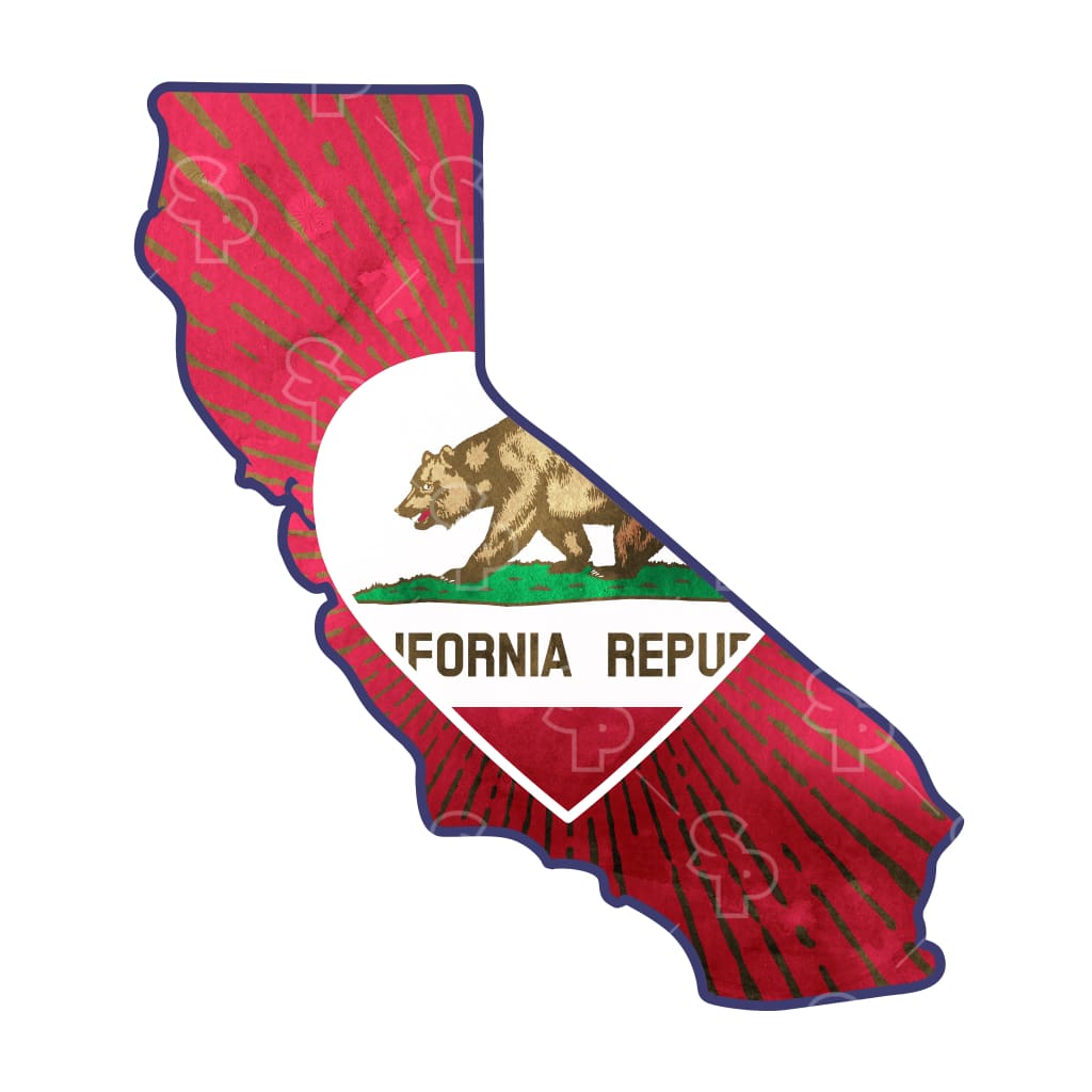 3013 - Heart Flag - California