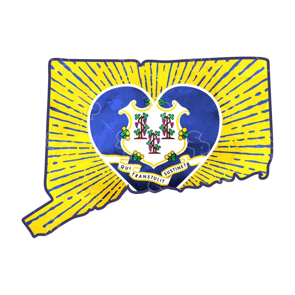 3034 - Heart Flag Connecticut