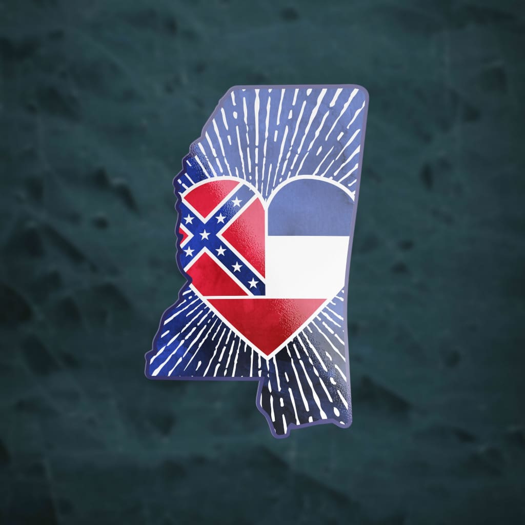 3037 - Heart Flag Mississippi