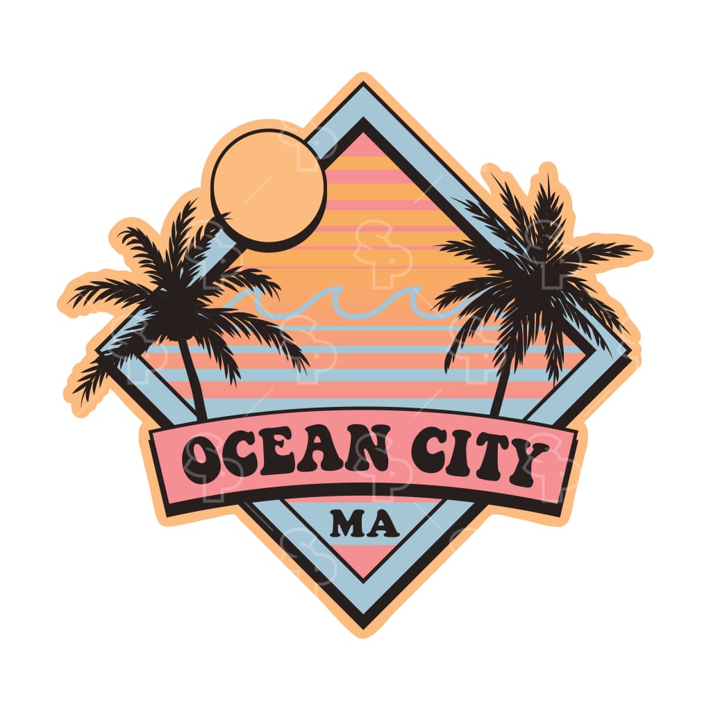3095 - Coastal Retro GE - Diamond Palms