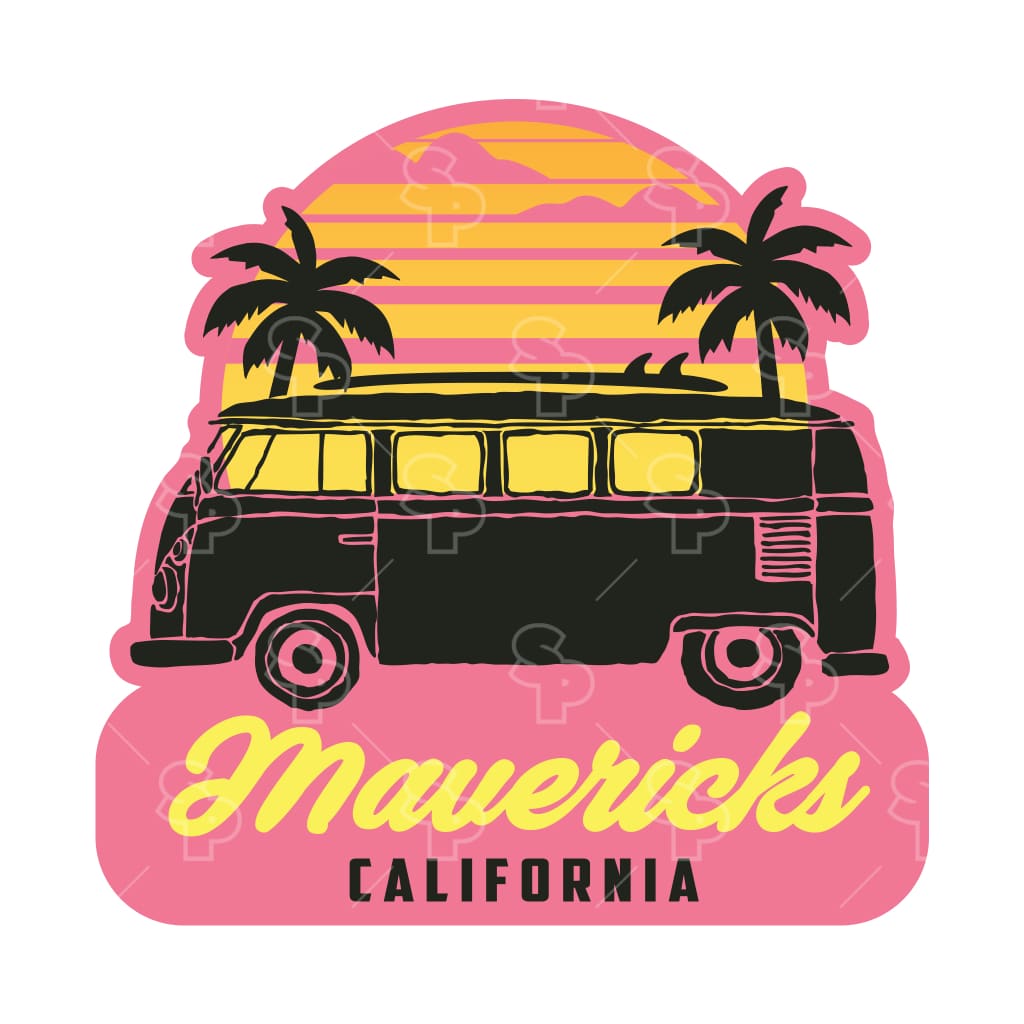 3097 - Coastal Retro GE - Bubblegum Van