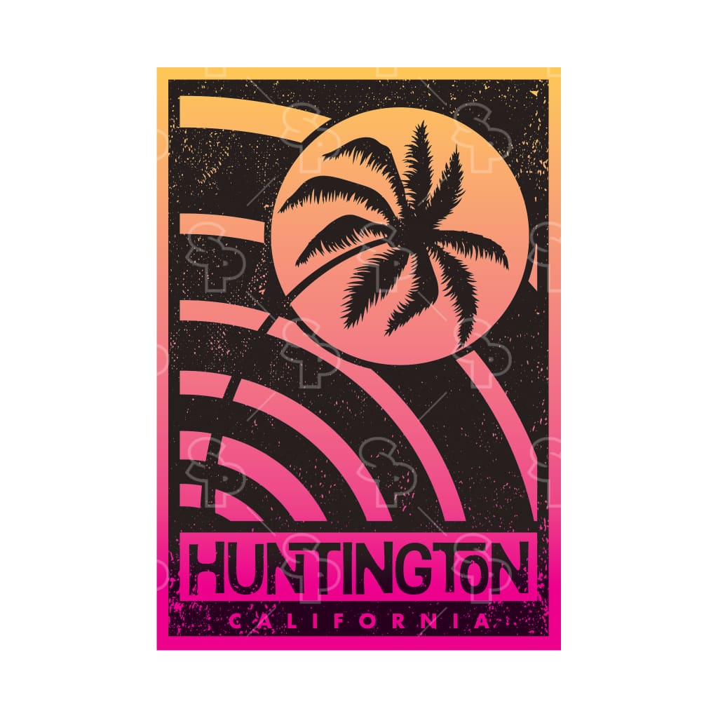 3400 - Coastal Retro GE - Stamp Palms