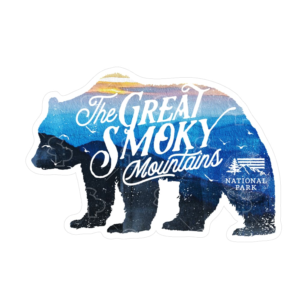 3744 - Bear with Watercolor Background