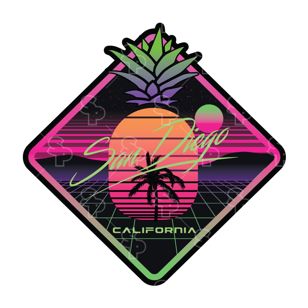 4163 - Retro Future - Pineapple Grid