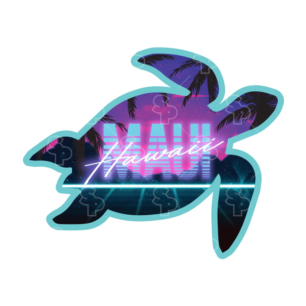 4167 - Retro Future - Sea Turtle Inlay
