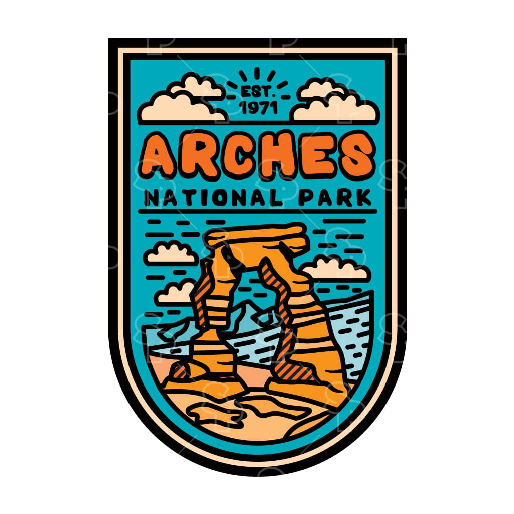 4491 - Np Blue Burst Arches