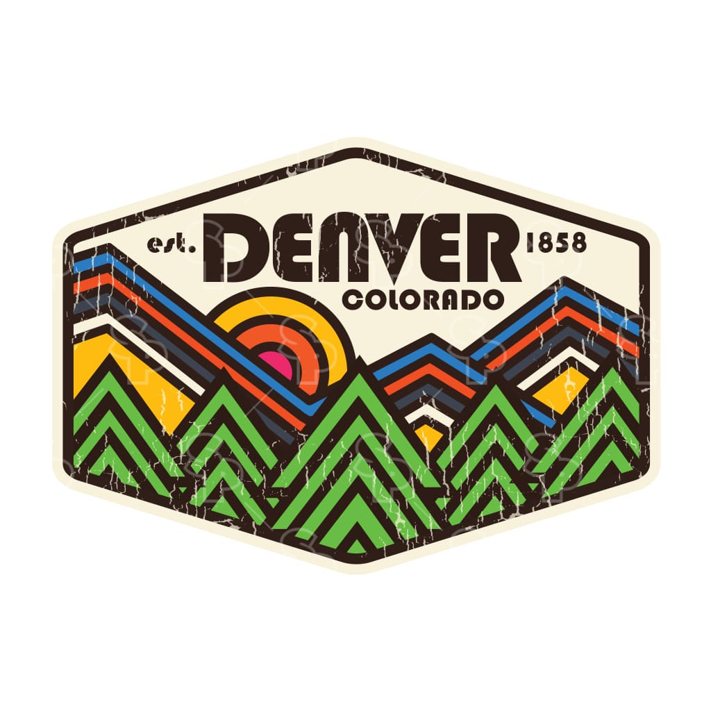 Sticker Pack | 5025 - Retro Mountain Bright