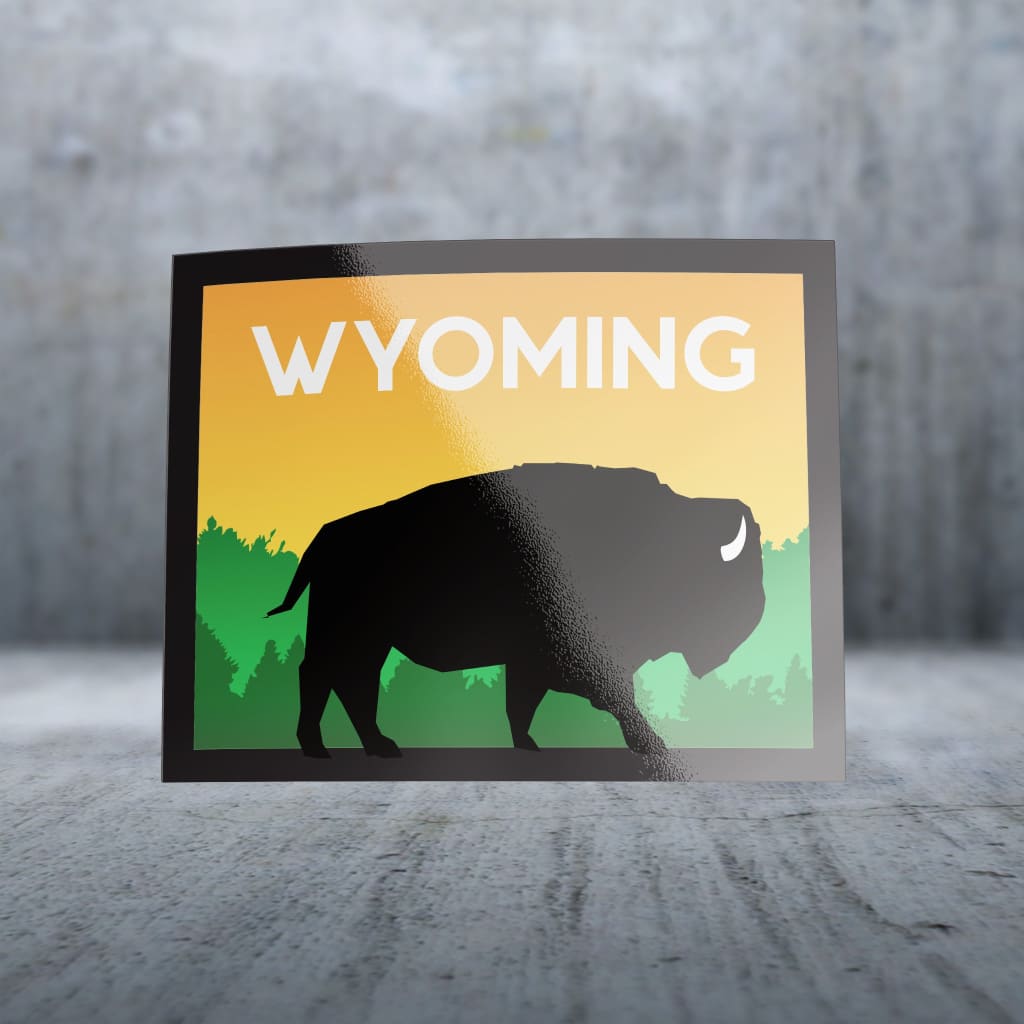sticker-pack-5660-wyoming-state-outline-bison