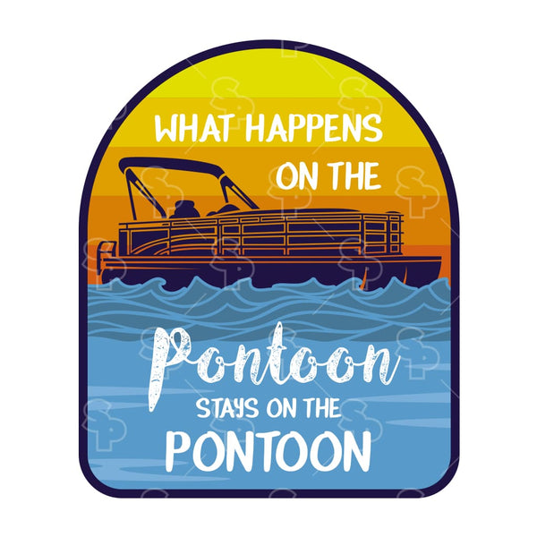 Sticker Pack | 5809 - Water Sports - Radial Sunset Pontoon Boat