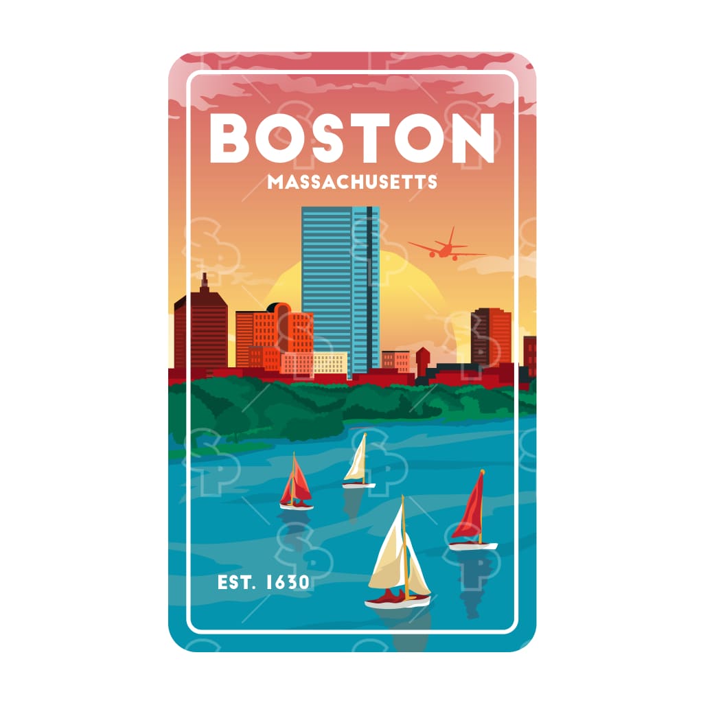 6248 - Boston Sailboat Skyline