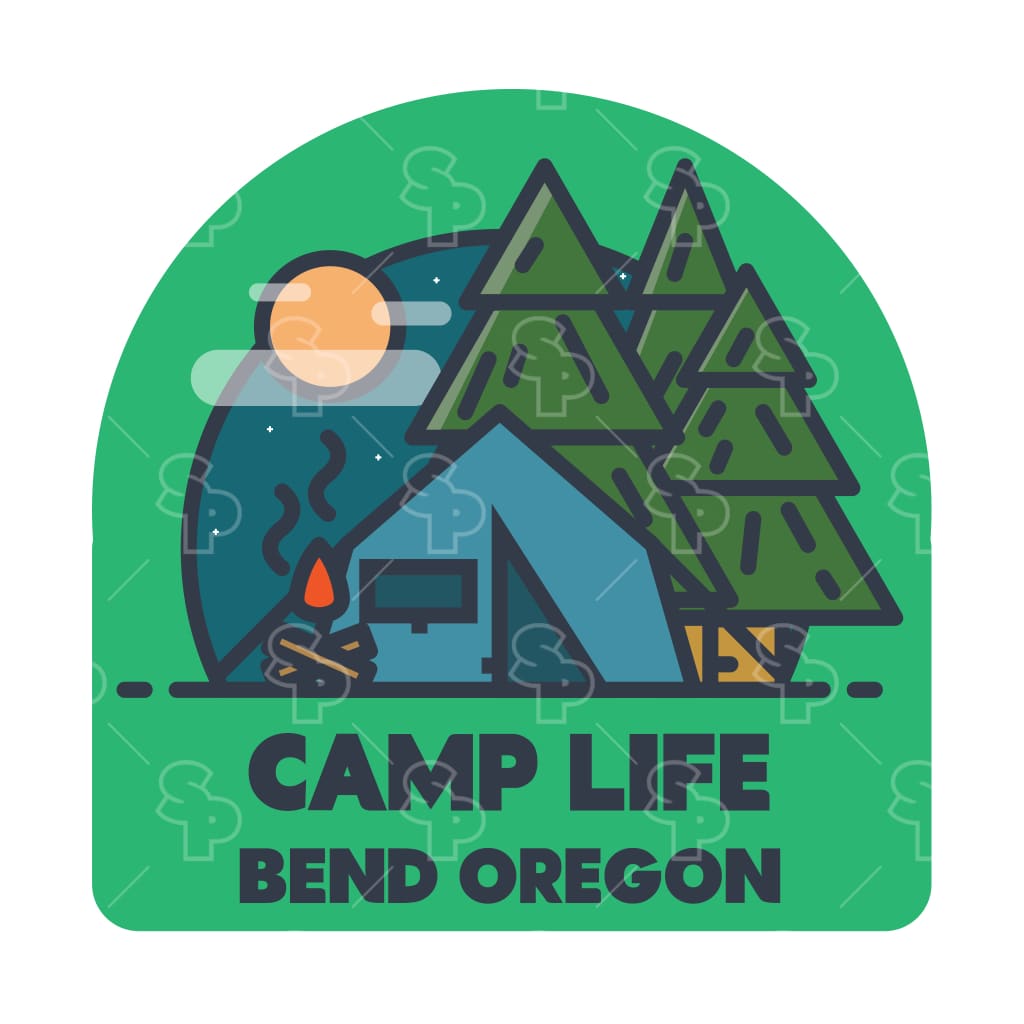 671 - Camping Line Badge