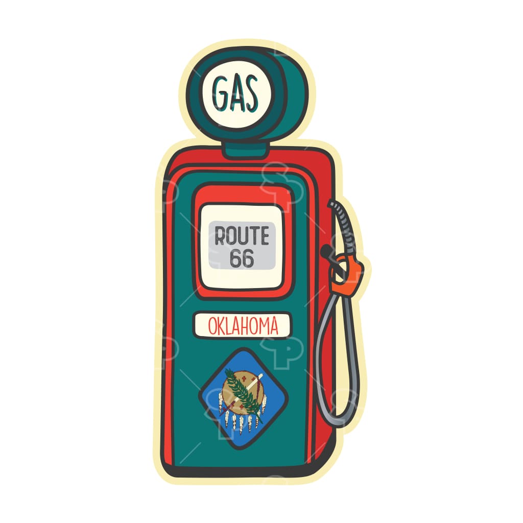 6852 - Route 66 Gas Pump Oklahoma