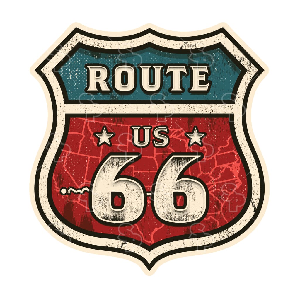 709 - Route 66 Map Of