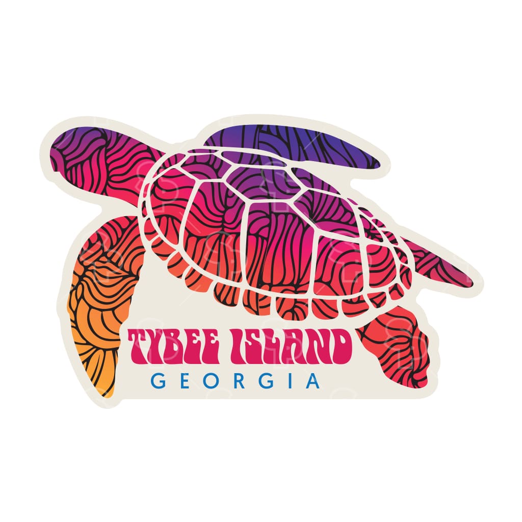 7217 - Peach Pink Purple Turtle