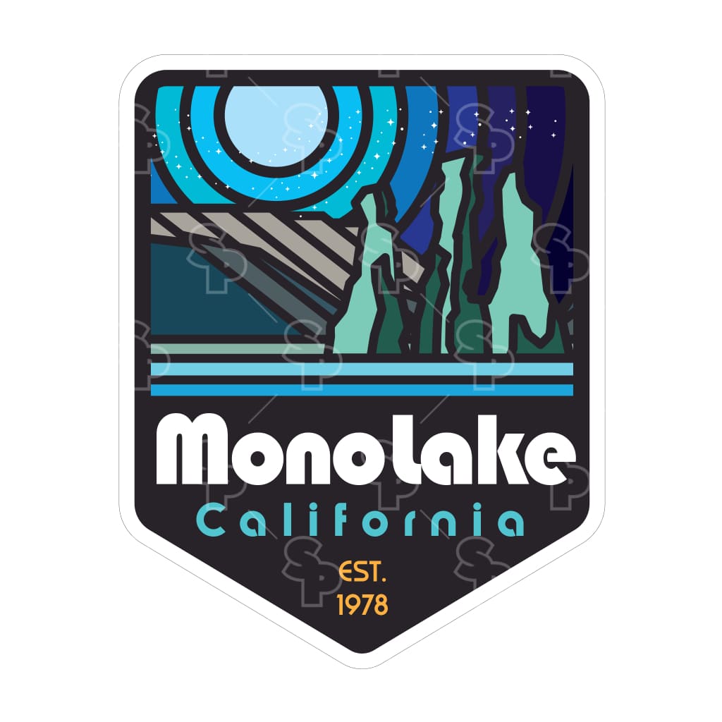 7288 - Rainbow Badge - Night - Mono Lake