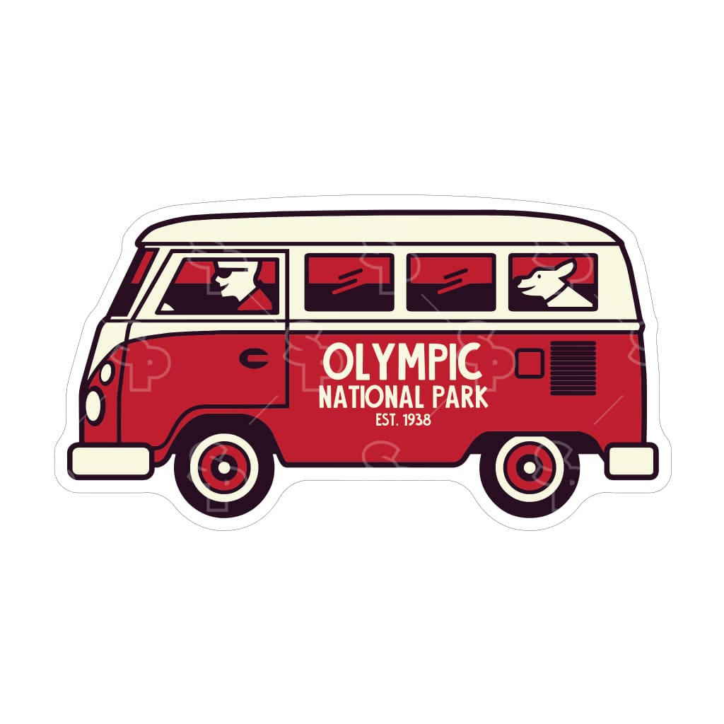 7370 - Vw Bus Dog Red