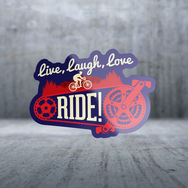 Sticker Pack | 7717 - Live Laugh Ride - Bike