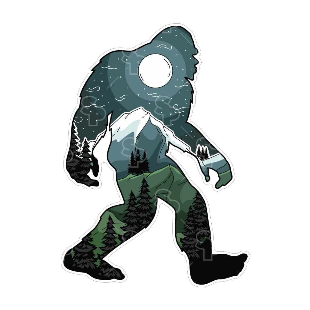 7755 - Wilderness Double Exposure Bigfoot