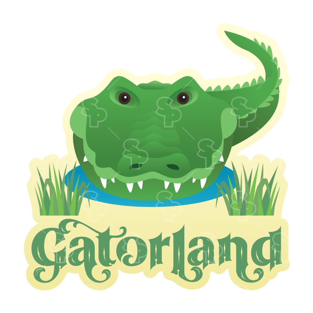 7788 - Hanging On Text Alligator