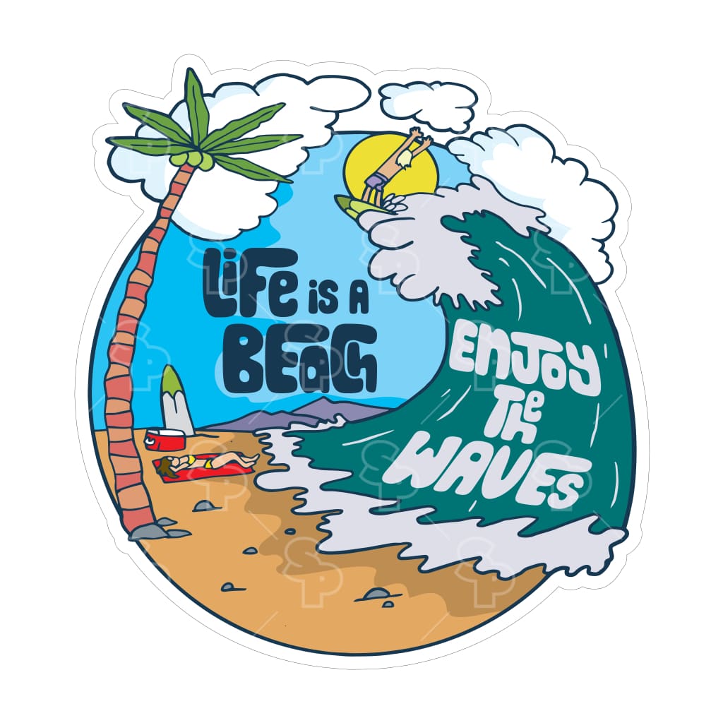 7991 - Beach Sayings - Enjoy the Waves