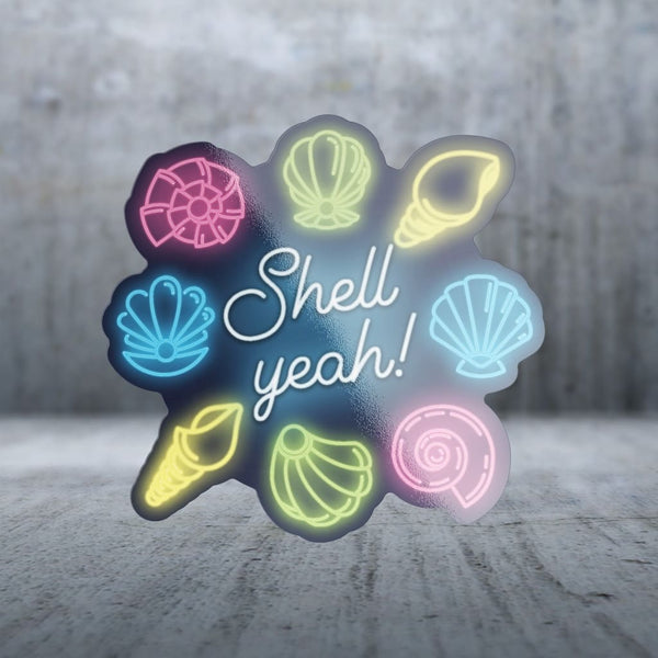 Shell Yeah Words Sticker Pack | 7994 - Beach Sayings - Shell Yeah