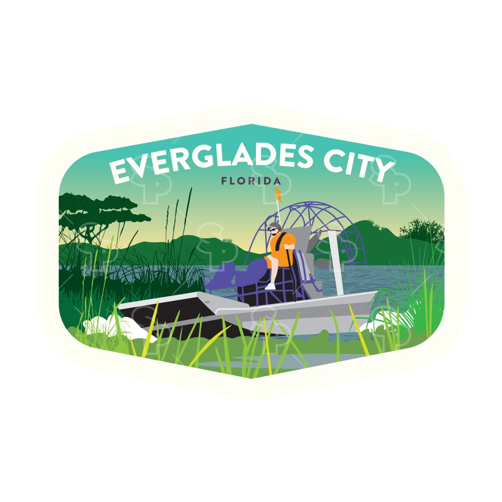 Sticker Pack | 8627 - Clean NP Scene - Airboat