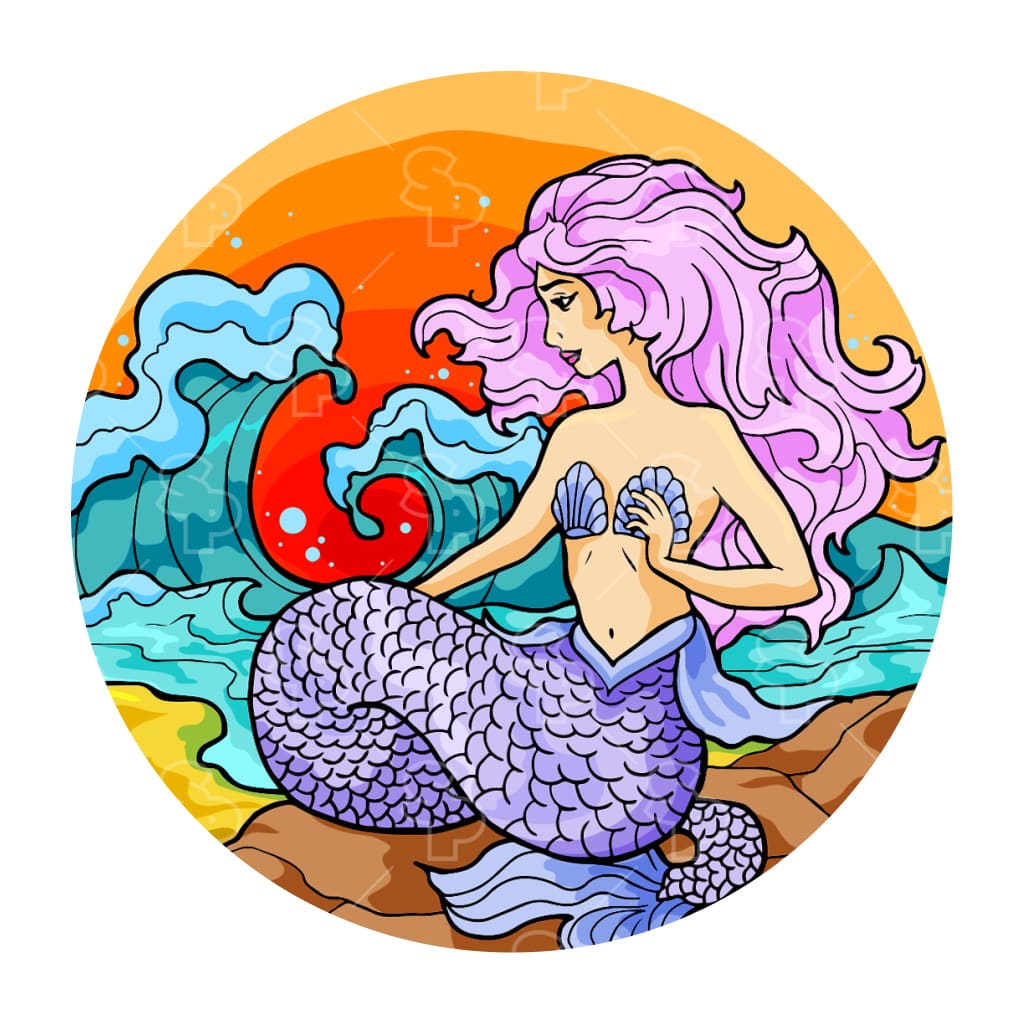 888 - Doodle Beach Mermaid