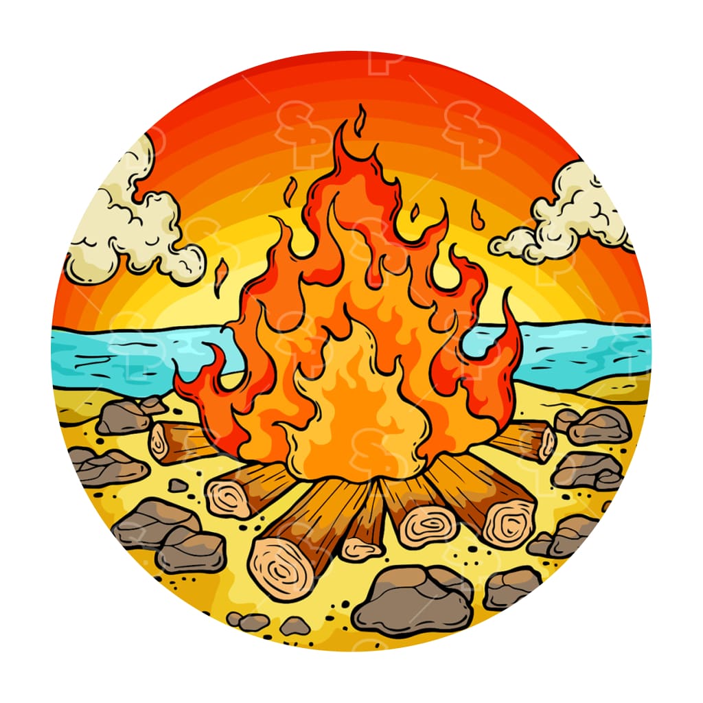 890 - Doodle Beach Fire