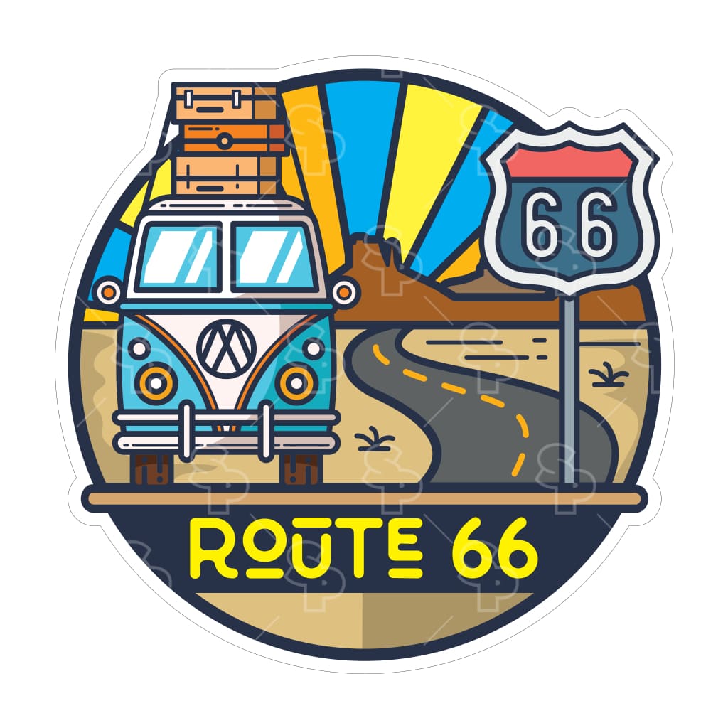 8962 - Clean Rounded Lines - Route 66 Bus