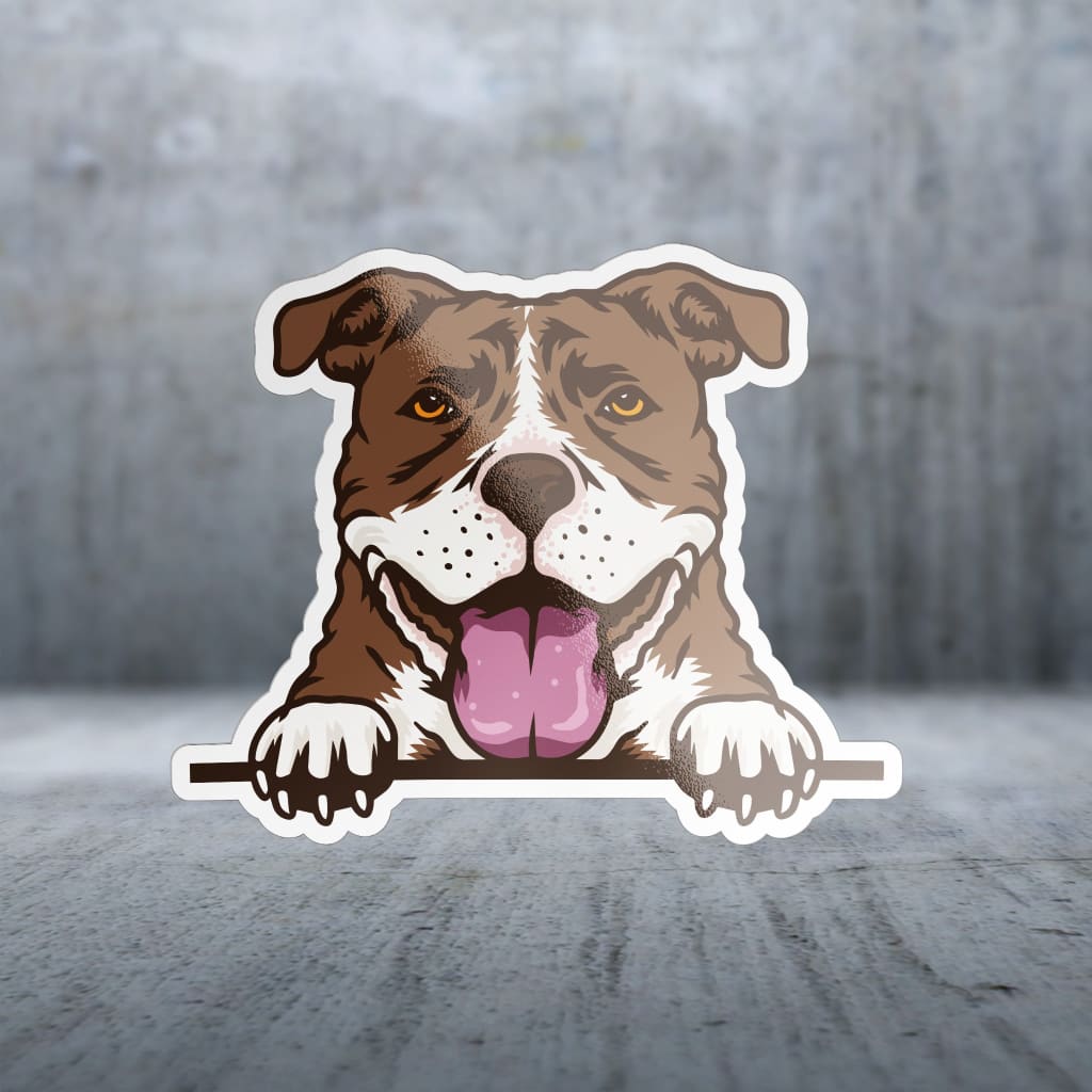 Sticker Pack | 9743 - Dogs Begging Illustrated - Pit Bull