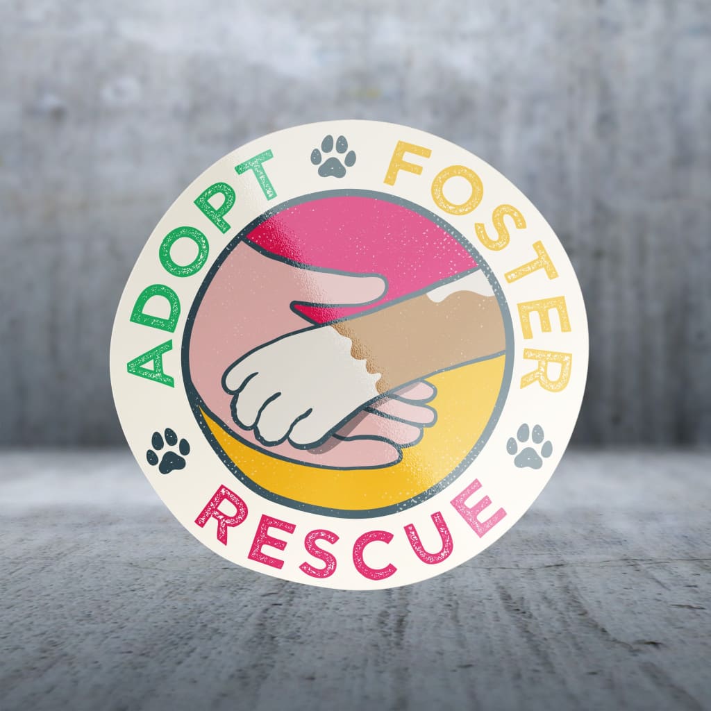 Sticker Pack | 12830 - Dog Sayings - Paw Rescue Foster and Adopt